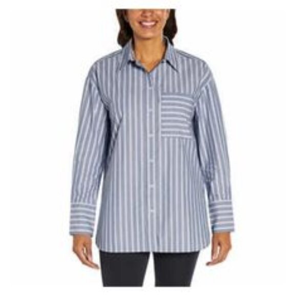 Banana Republic Tops - Banana Republic Ladies Button Front Shirt Blue Size Medium